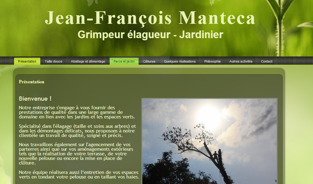 You are currently viewing Jean-François Manteca – Grimpeur élagueur – Jardinier